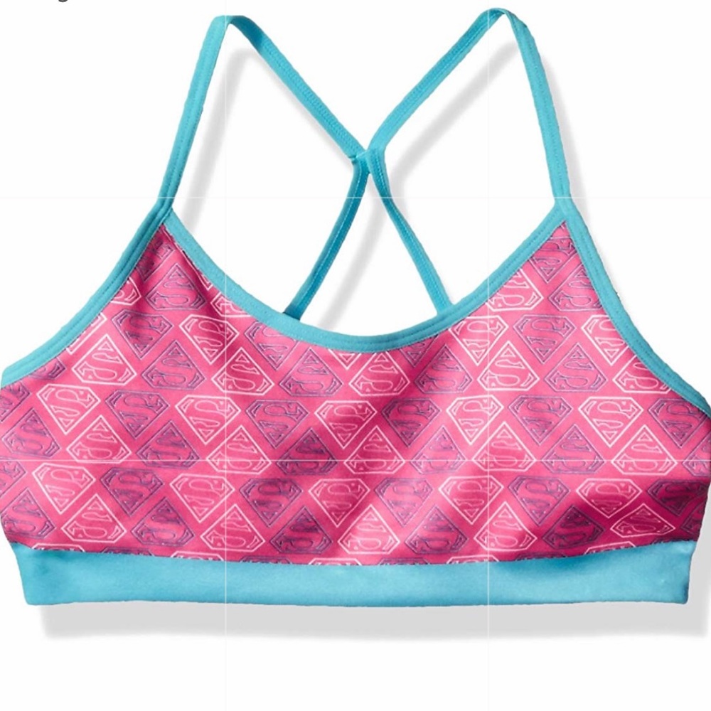 Supergirl Little Big Girls Camisole Sports Bar